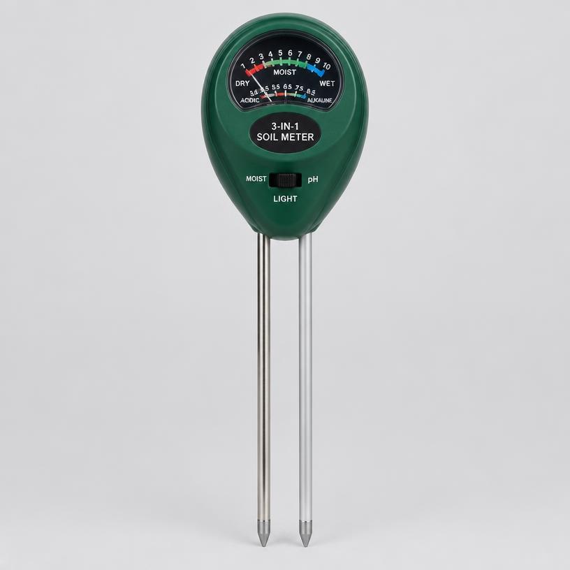 3-in-1 Soil pH & Moisture Meter